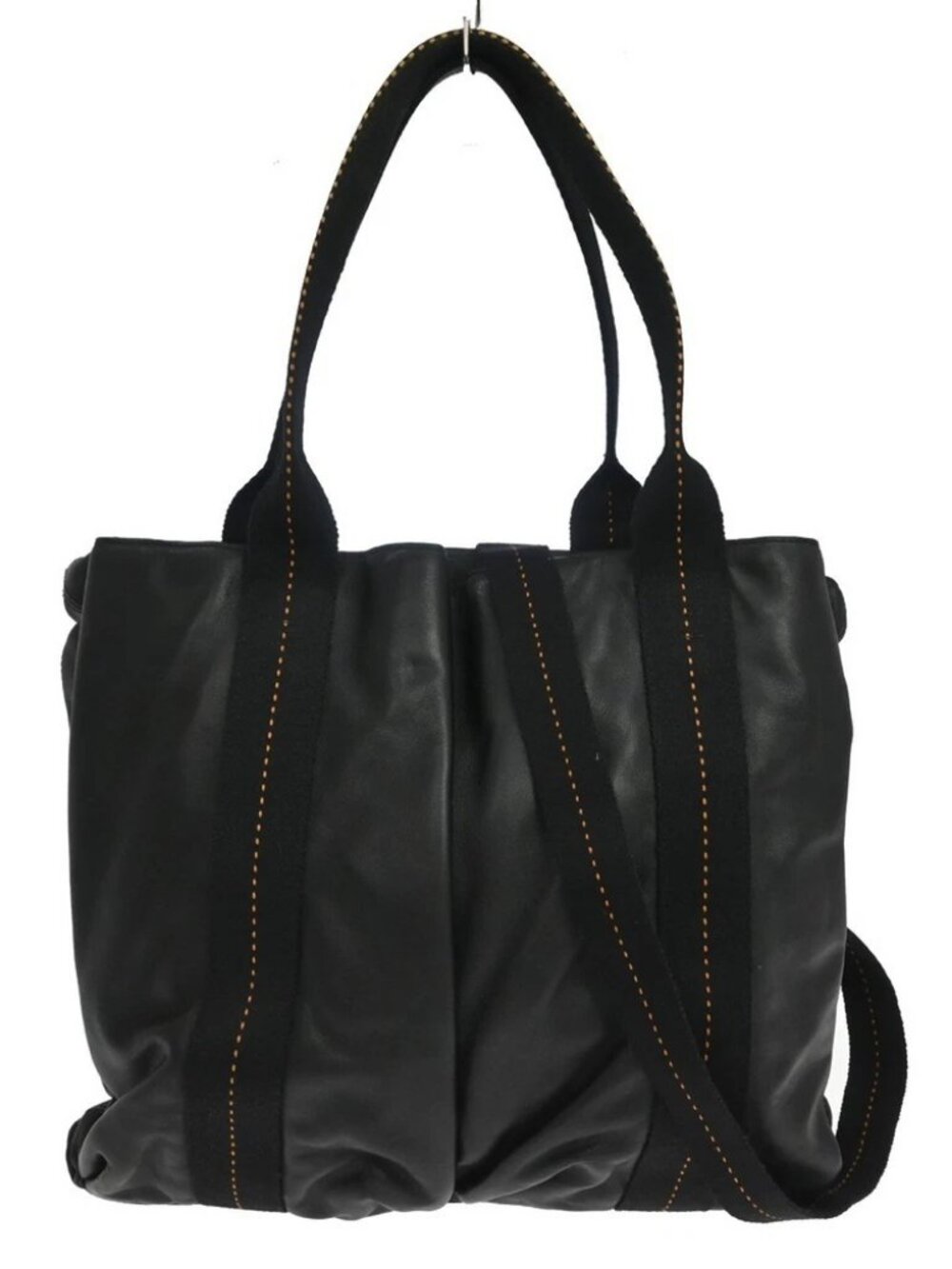 Hermes Black Caravan Horizontal MM Handbag